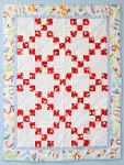 Nine Patch Baby Quilt Small